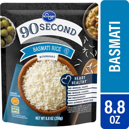 Kroger 90 Second Basmati Rice Pouch 8.8 oz