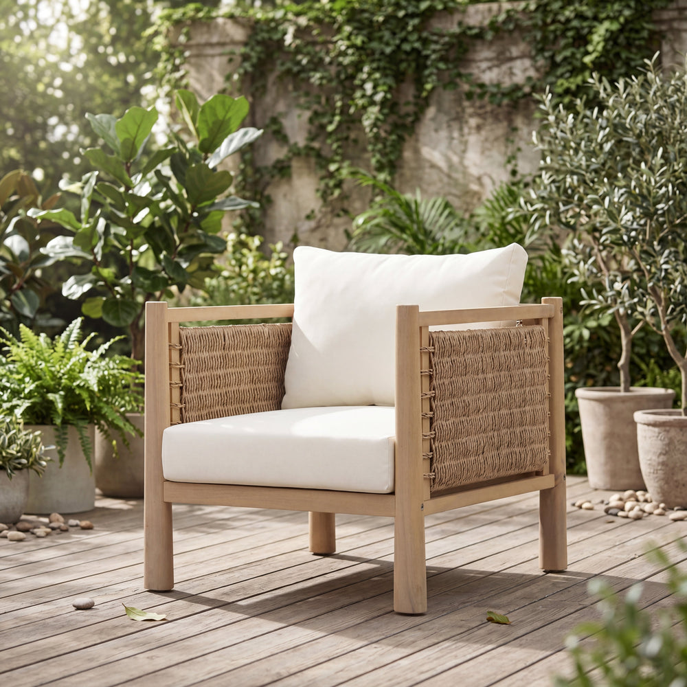 Outdoor Acacia Wood Patio Chair