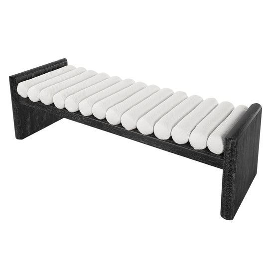 Modern Chenille Upholstered Bench