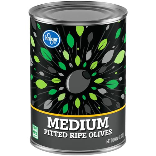 Kroger Medium Pitted Ripe Black Olives 6 oz
