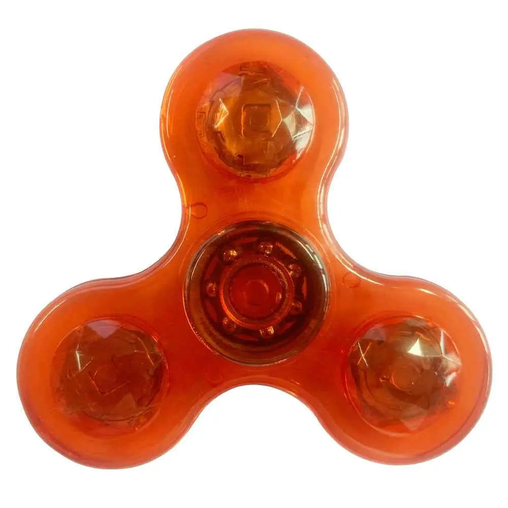 Luminous LED Light Fidget Spinner – Glow-In-The-Dark Stress Relief Toy