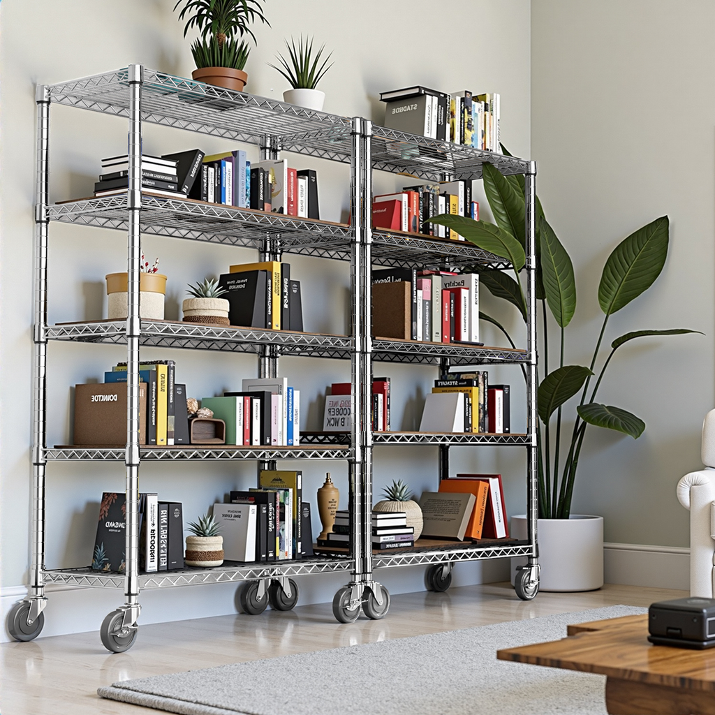 5-Shelf Heavy Duty Metal Storage Shelving Unit