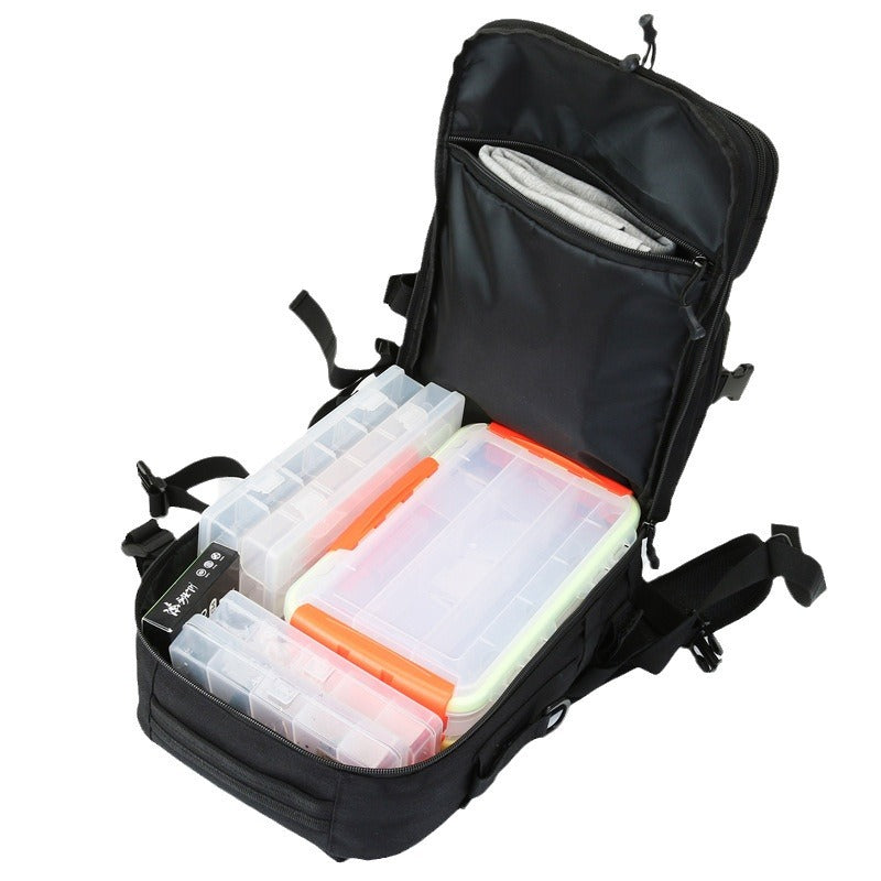 Outdoor Tactical Camo Hiking Backpack Travel Large-Capacity Waterproof Lure Fishing Bag Fishing Pack