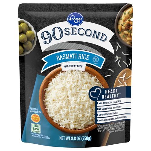 Kroger 90 Second Basmati Rice Pouch 8.8 oz