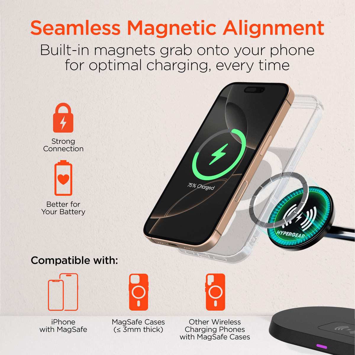 Charging Made Easy: HyperGear MaxCharge Pro 3-in-1 MagSafe Stand