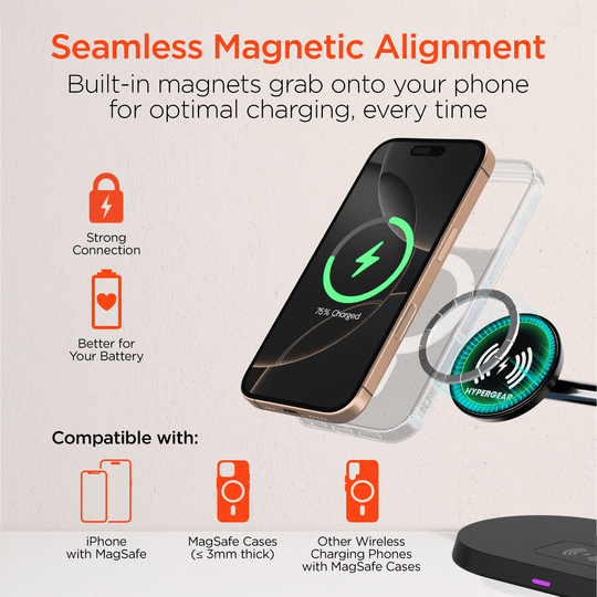 HyperGear MaxCharge Pro 3-in-1 Magsafe Charging Stand