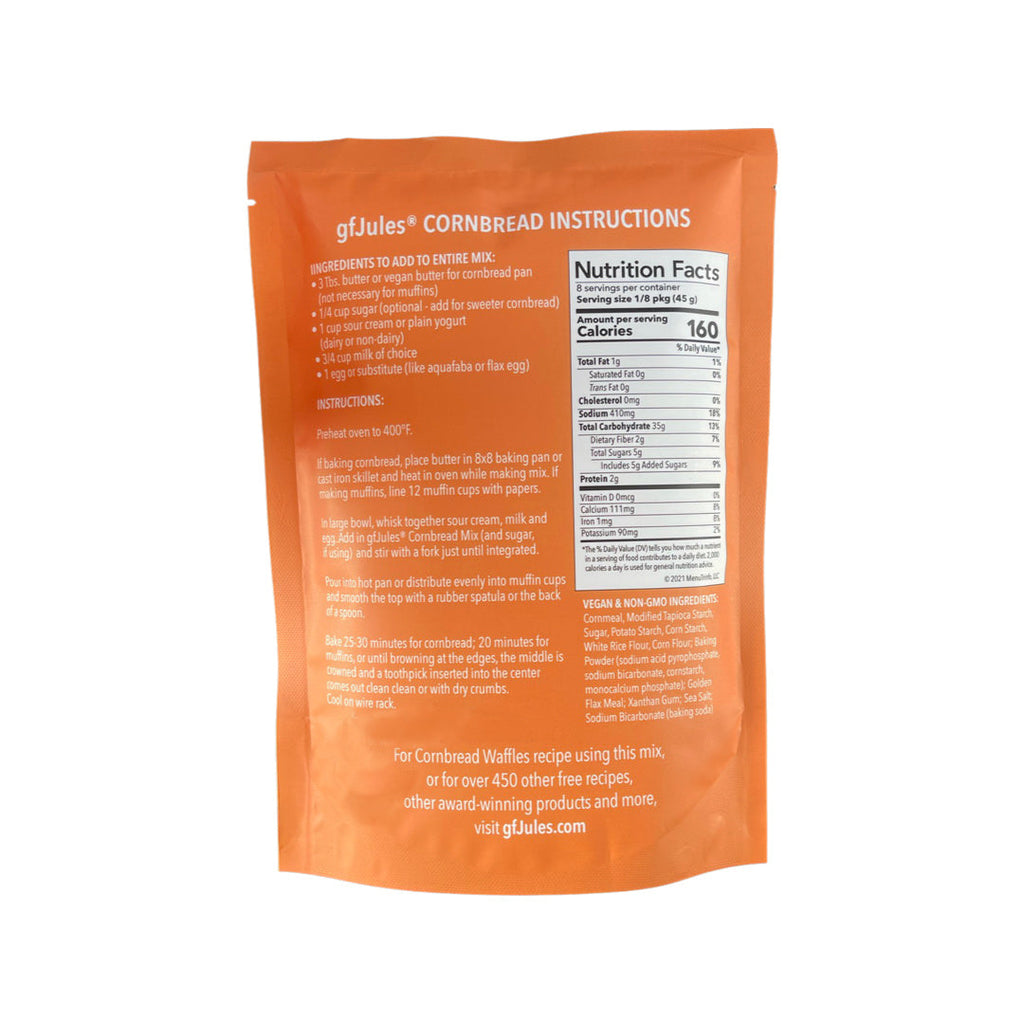 gfJules Gluten Free Cornbread Mix - Moist & Flavorful