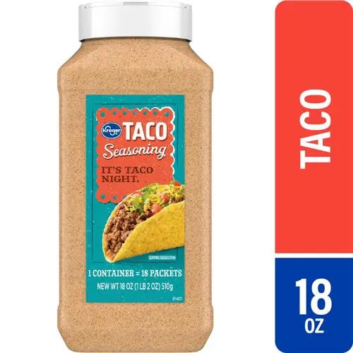 Kroger Taco Seasoning - Flavorful Mexican Spice Blend, 18 oz