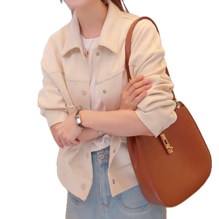 Stylish Chic Casual Versatile Solid-color Top