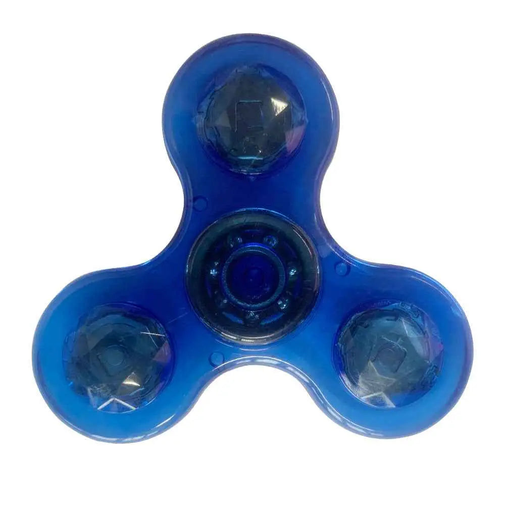 Luminous LED Light Fidget Spinner – Glow-In-The-Dark Stress Relief Toy