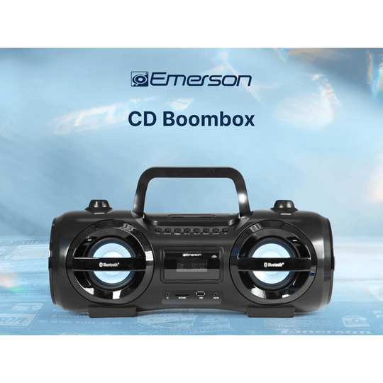 Emerson Retro Portable CD Boombox - Refurbished