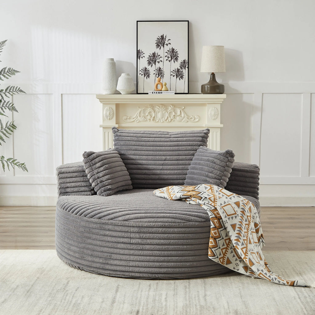 Sponge Soft 55'L Corduroy Chair for Ultimate Comfort