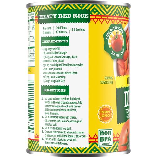 Kroger Orginal Diced Tomatoes with Green Chilies 10 oz