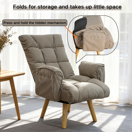Rotatable Adjustable Back Lazy Sofa Lounge Chair