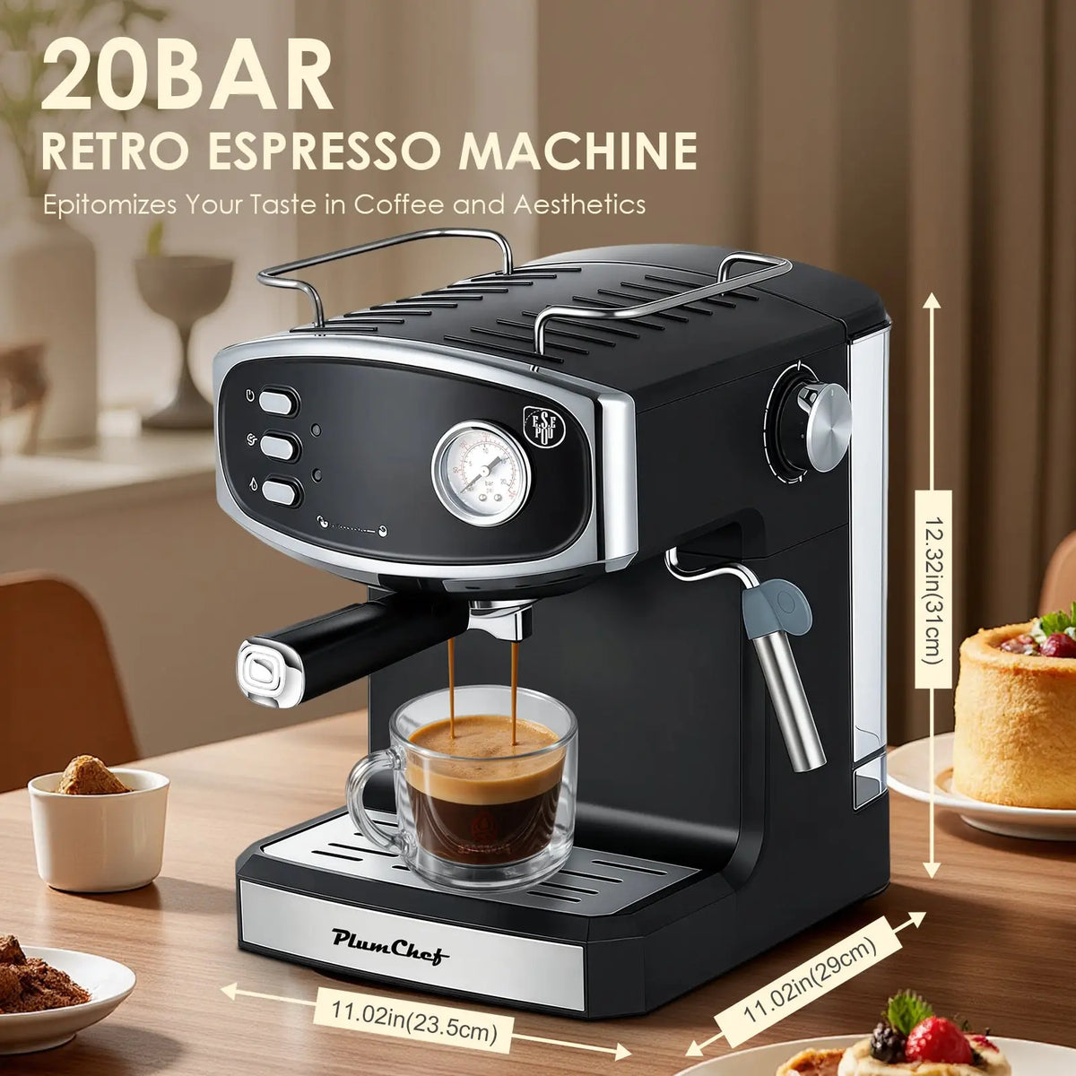Plum Chef 20 Bar Espresso Machine