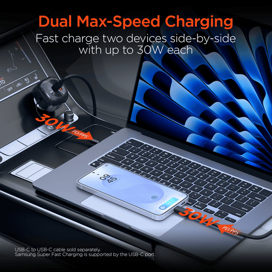 HyperGear SpeedBoost 60W Retractable Car Charger