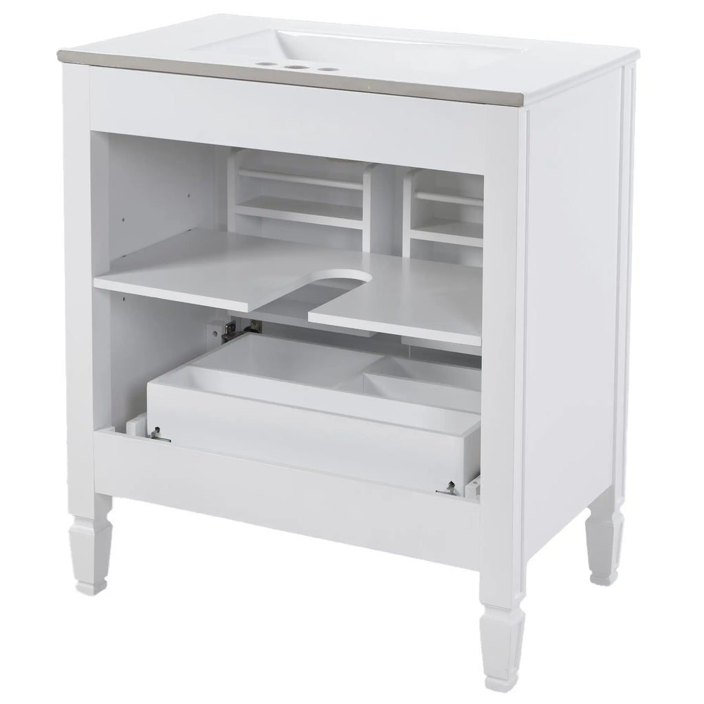 30" No Assembly Needed Vintage Bathroom Vanity