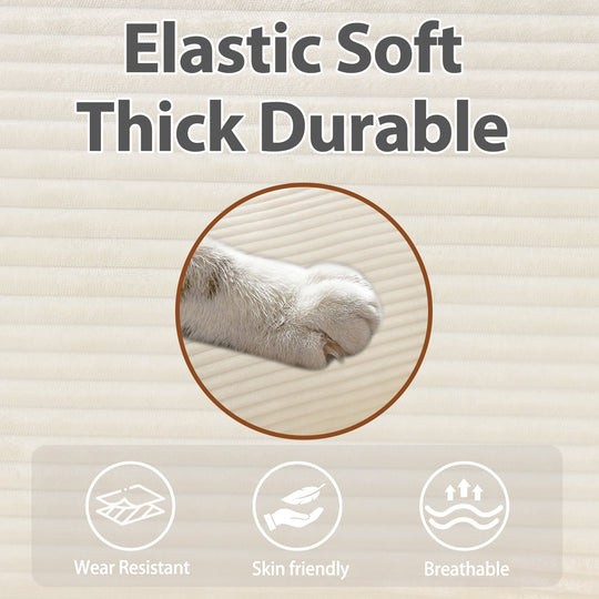 54" Plush Cloud Sofa: Modular Single + Ottoman Sofa with 22"