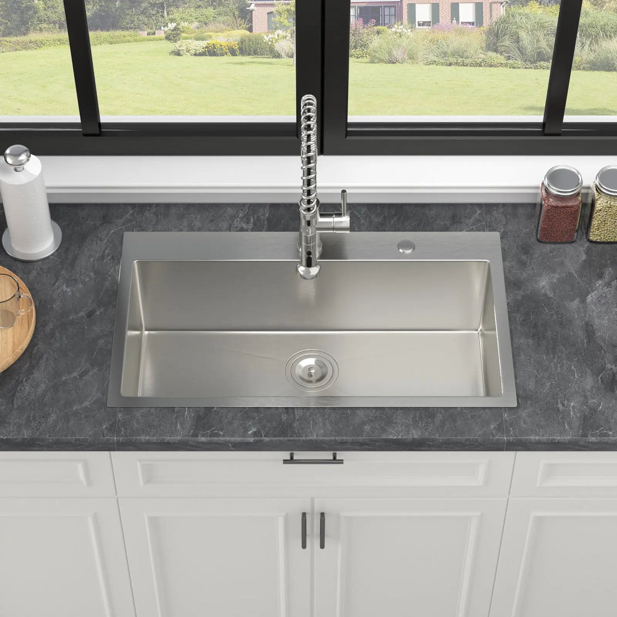 33 Inch Topmount Sink - Stainless Steel Kitchen Sink