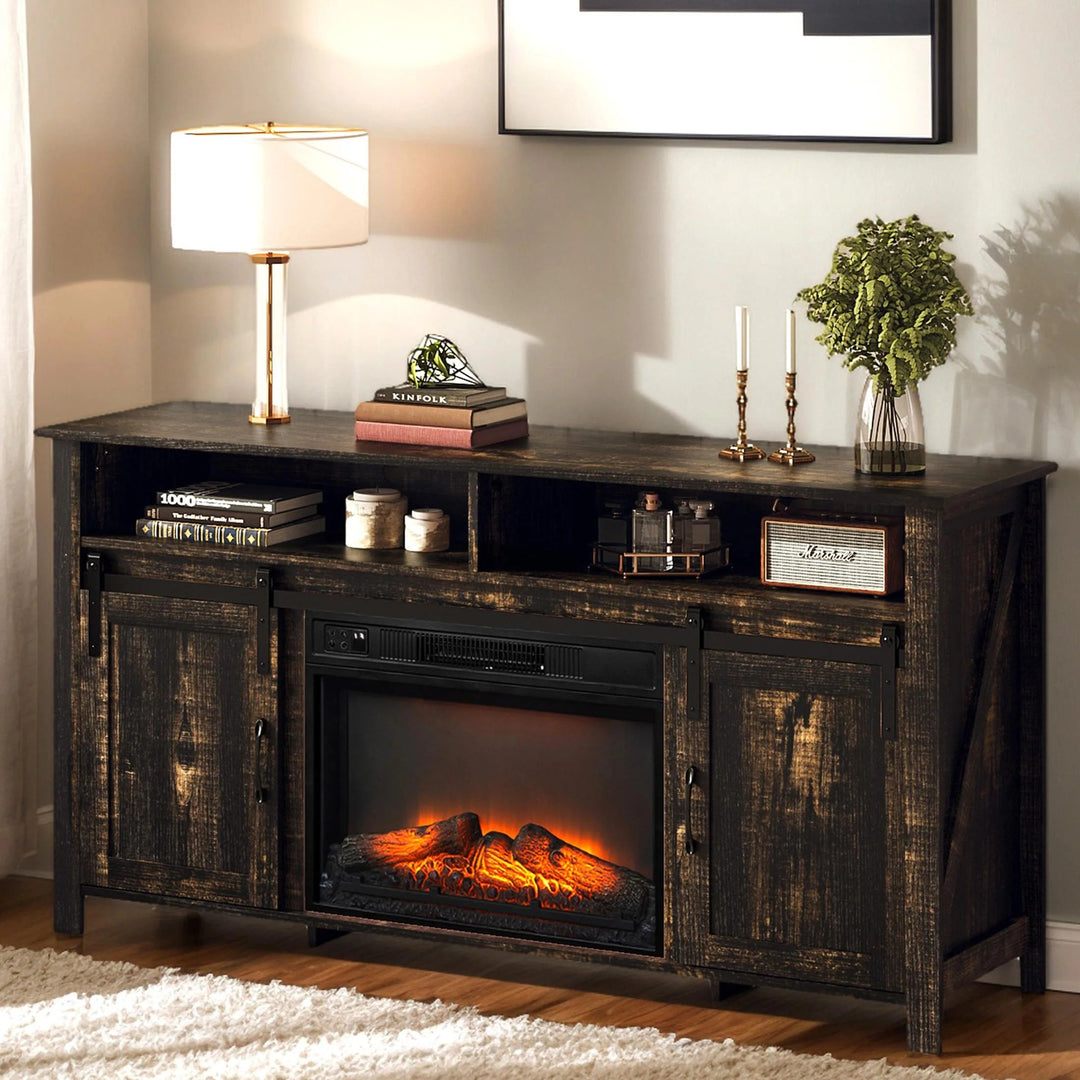 Fireplace TV Stand for 65 Inch TV, TV Console with 23&