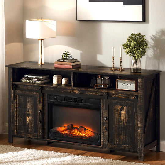 Fireplace TV Stand for 65 Inch TV, TV Console with 23&