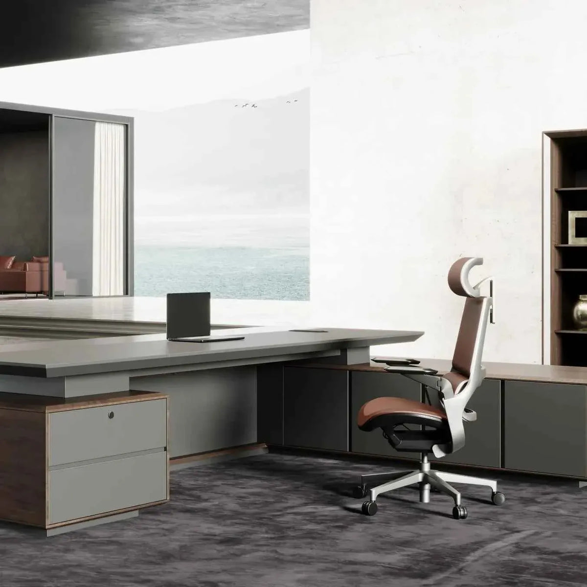 Frisco · Modern L-Shaped Executive Desk