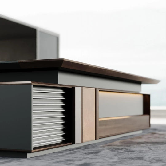 Frisco · Modern L-Shaped Executive Desk