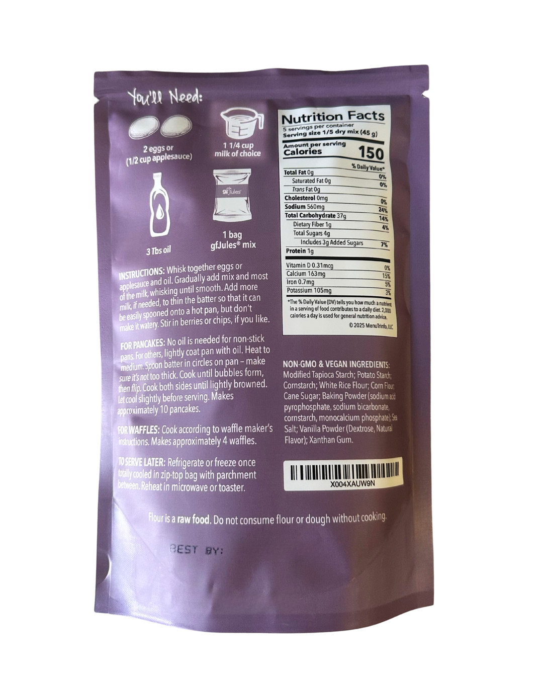 gfJules Gluten Free Pancake &amp; Waffle Mix