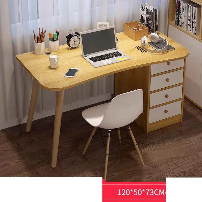 Computer Desk with Bookshelf - Simple and Modern Design