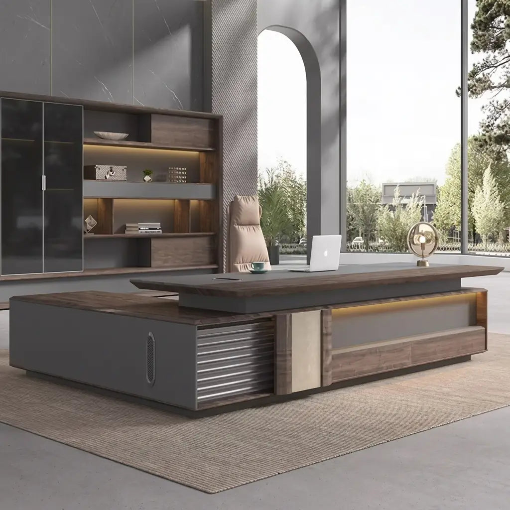 Frisco · Modern L-Shaped Executive Desk