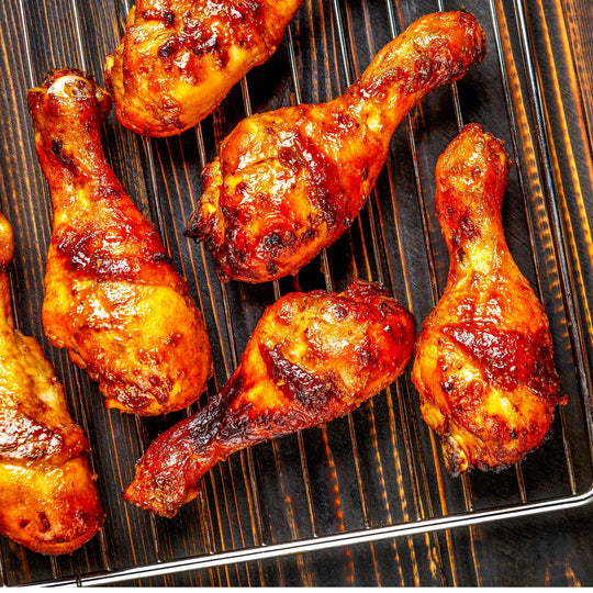 Slow Smoked BBQ Chicken Wings – Naked, Jalapeño Honey or Garlic Parmesan