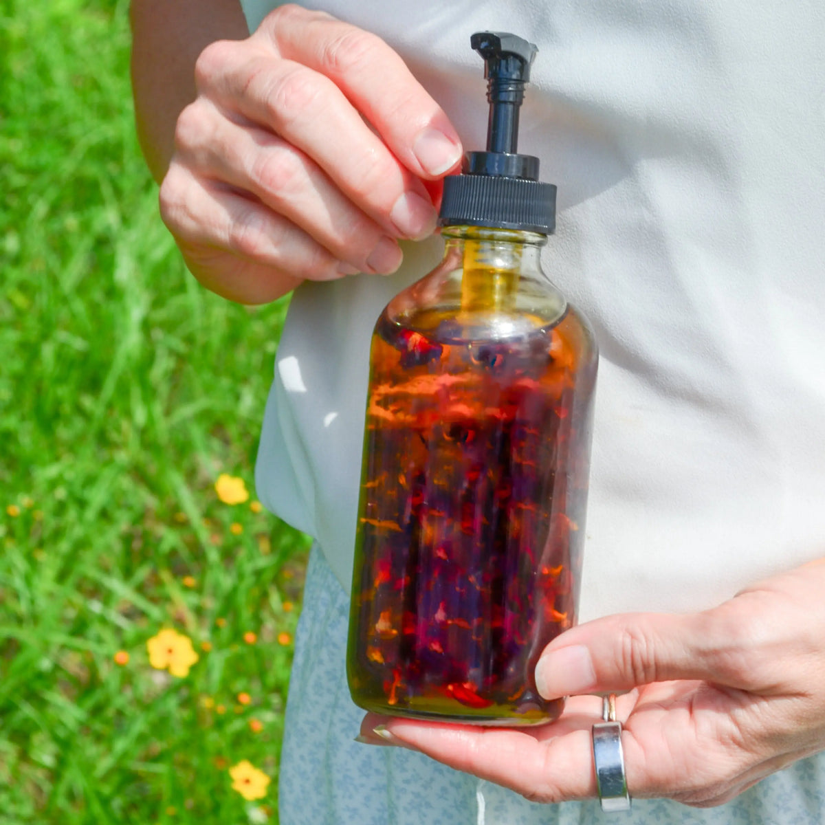 Lymph Love Body Oil for Massage - Organic Botanical Blend