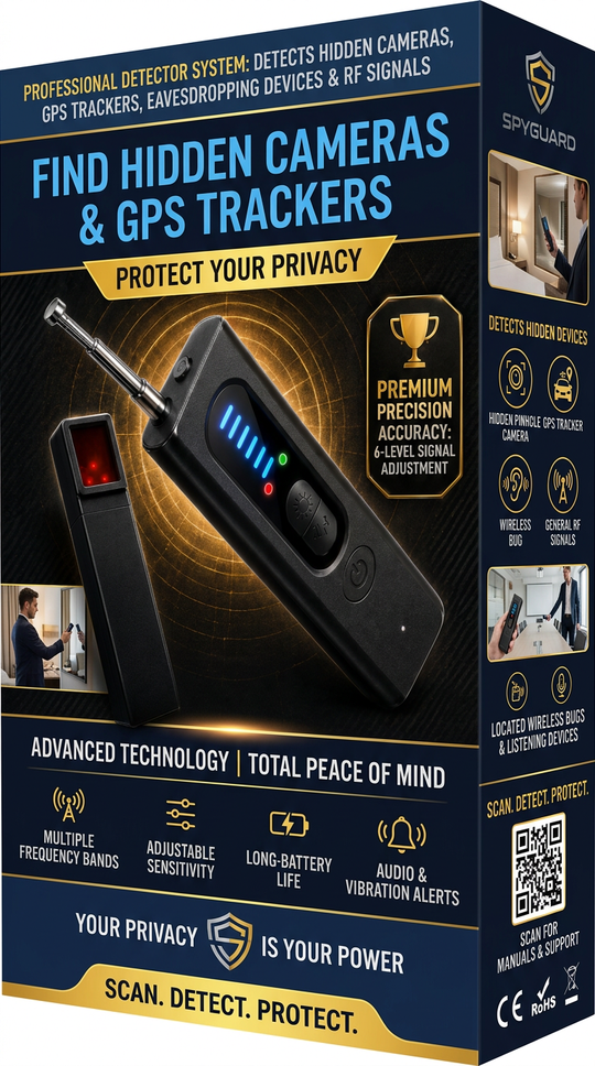 Wireless Signal &amp; Hidden Camera Detector - Anti-Spy Bug Detector Device