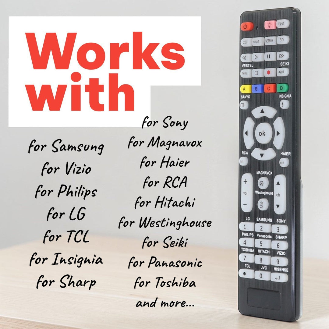 Anderic Substitute for Vizio VR2 TV Remote Control [RR1DTV]